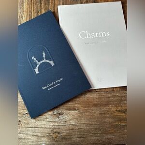 Van Cleef & Arpels Dark Blue and Cream Book Set